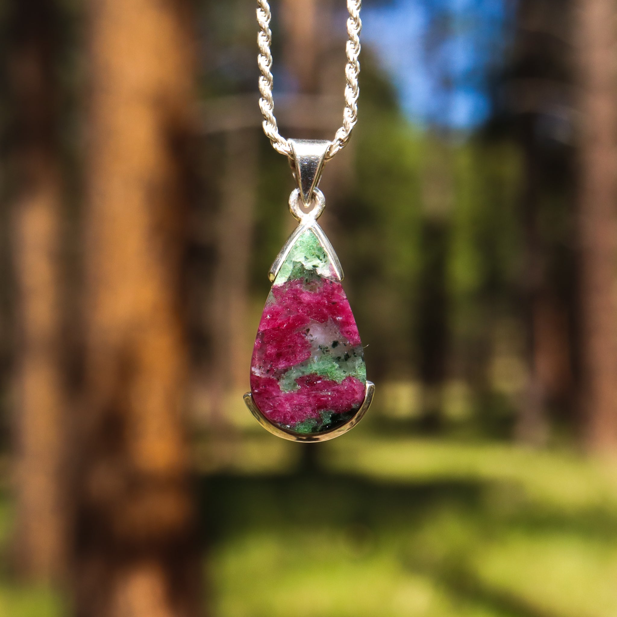 Ruby Zoisite Pendant