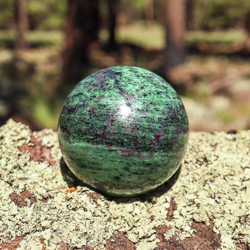 Ruby Zoisite Sphere