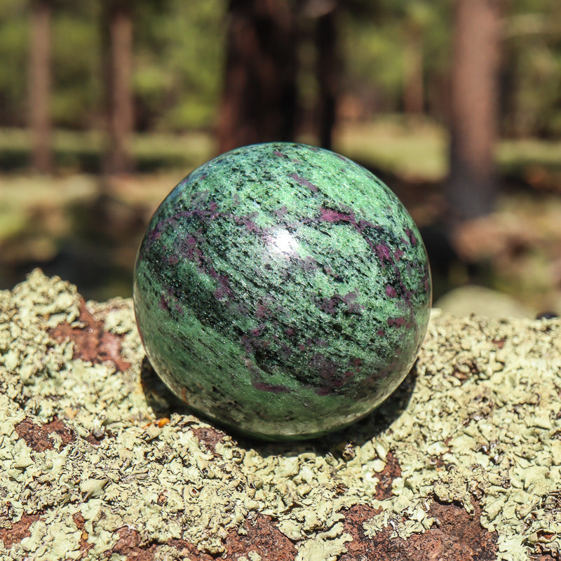 Ruby Zoisite Sphere