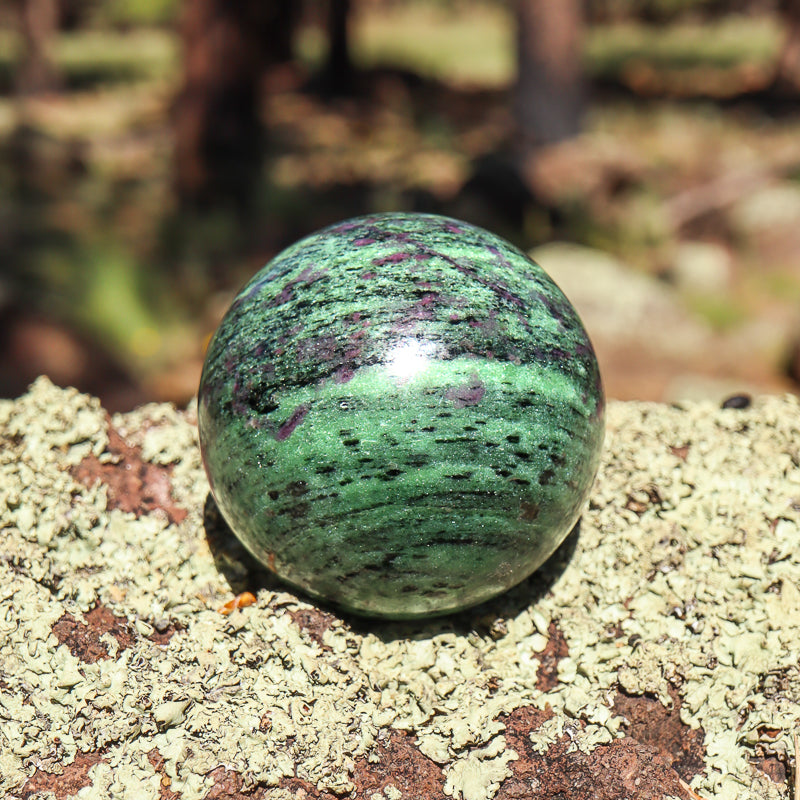 Ruby Zoisite Sphere