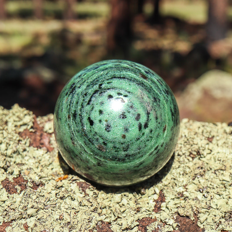 Ruby Zoisite Sphere