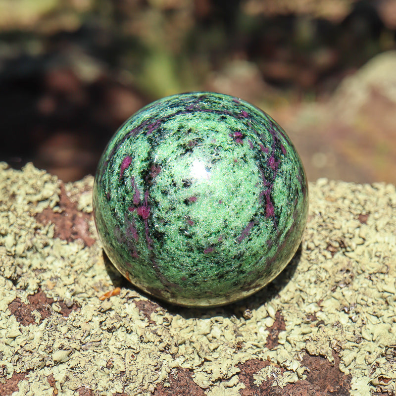 Ruby Zoisite Sphere