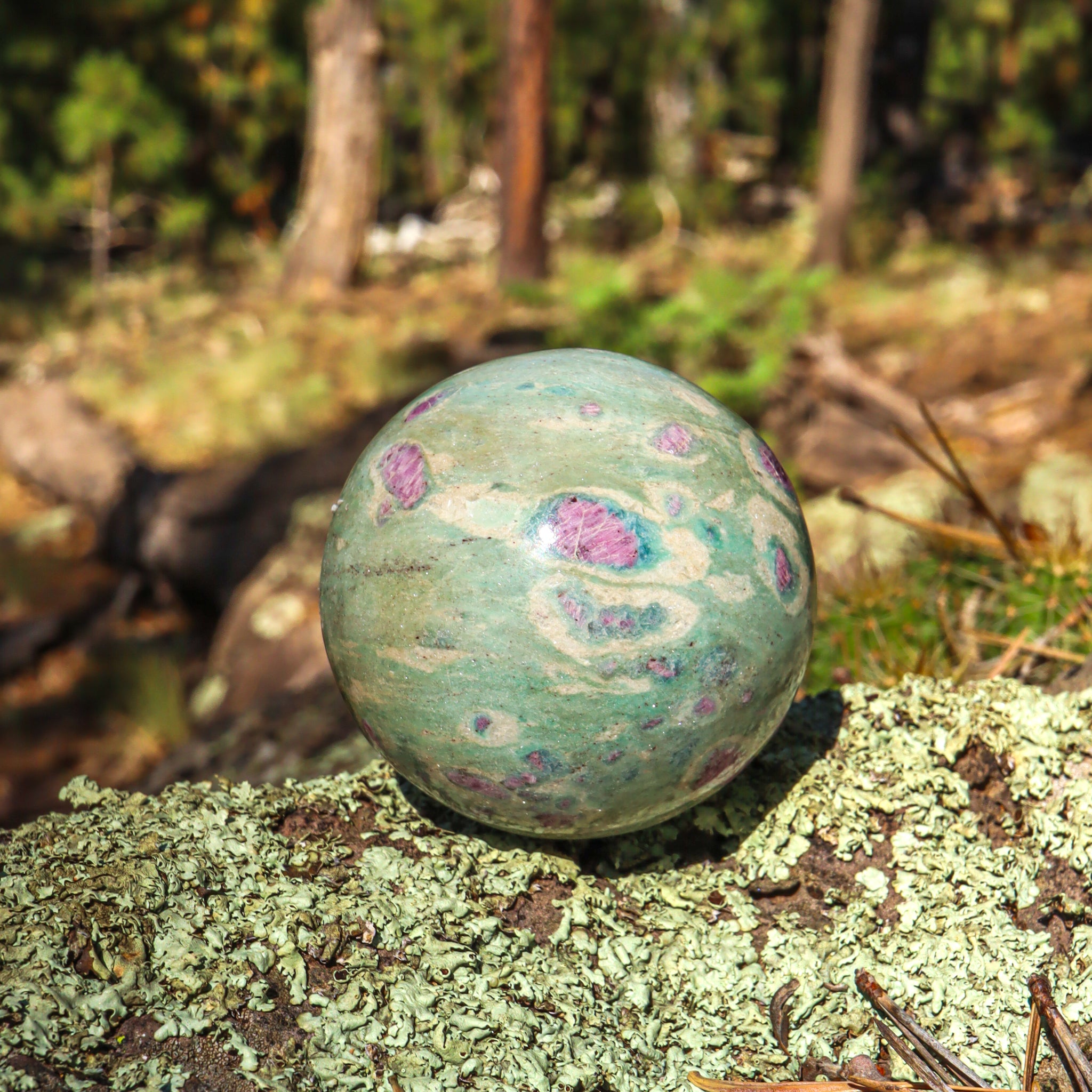 Ruby Fuchsite Sphere