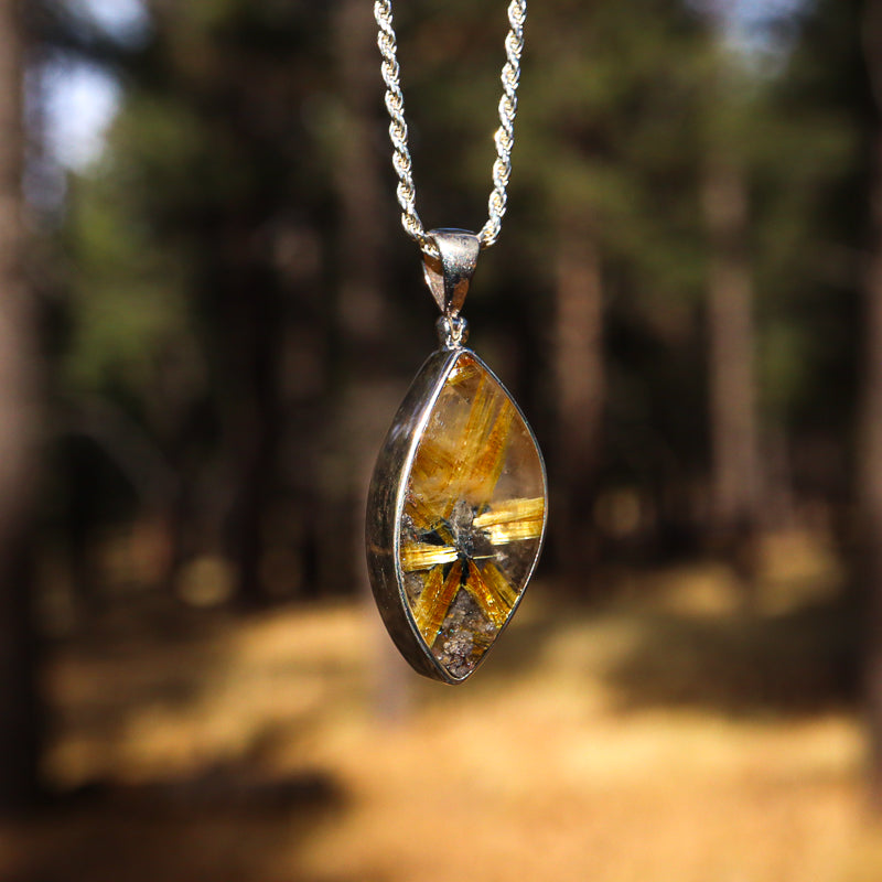 Rutilated Quartz Pendant