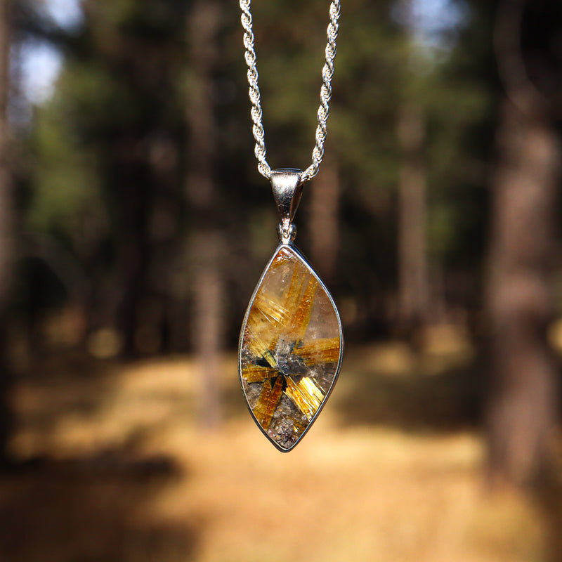 Rutilated Quartz Pendant