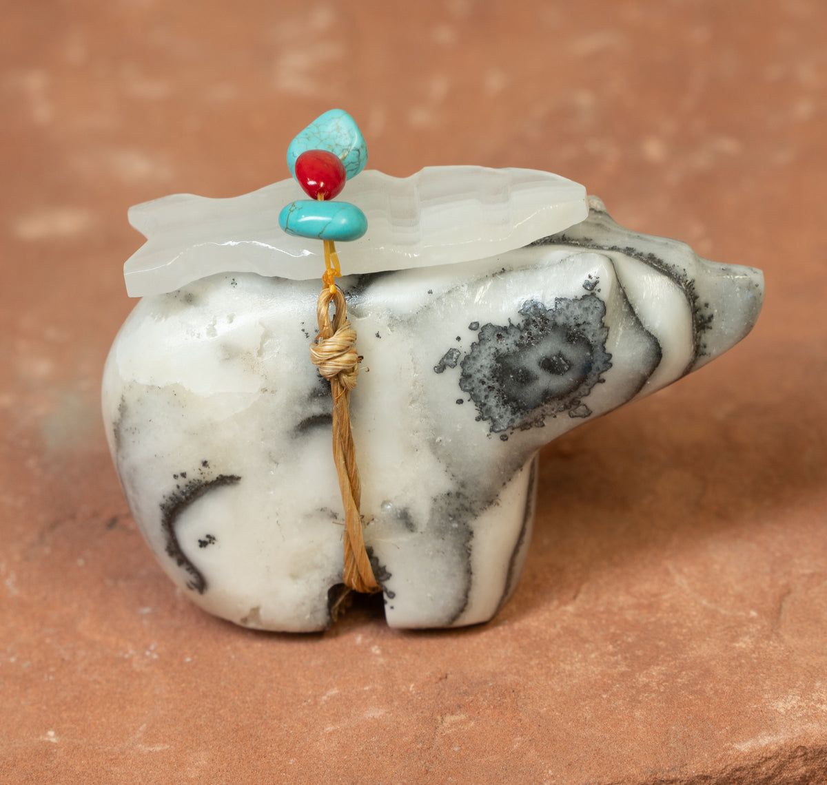 Orange Calcite Bear