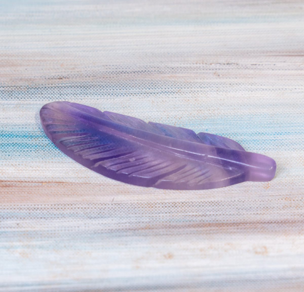 Fluorite Carved Feather