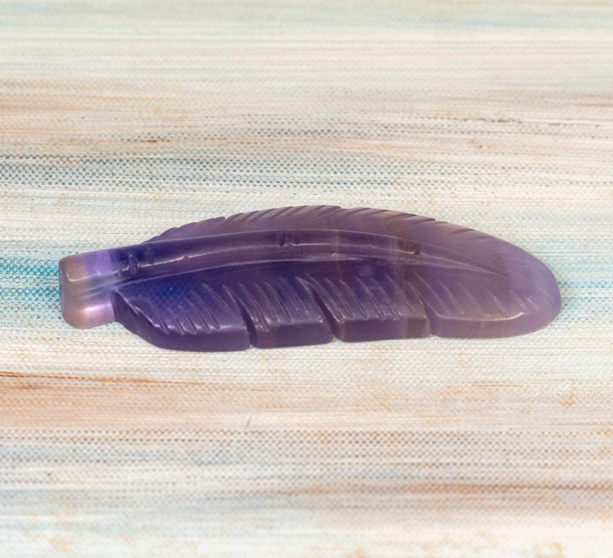 Fluorite Carved Feather