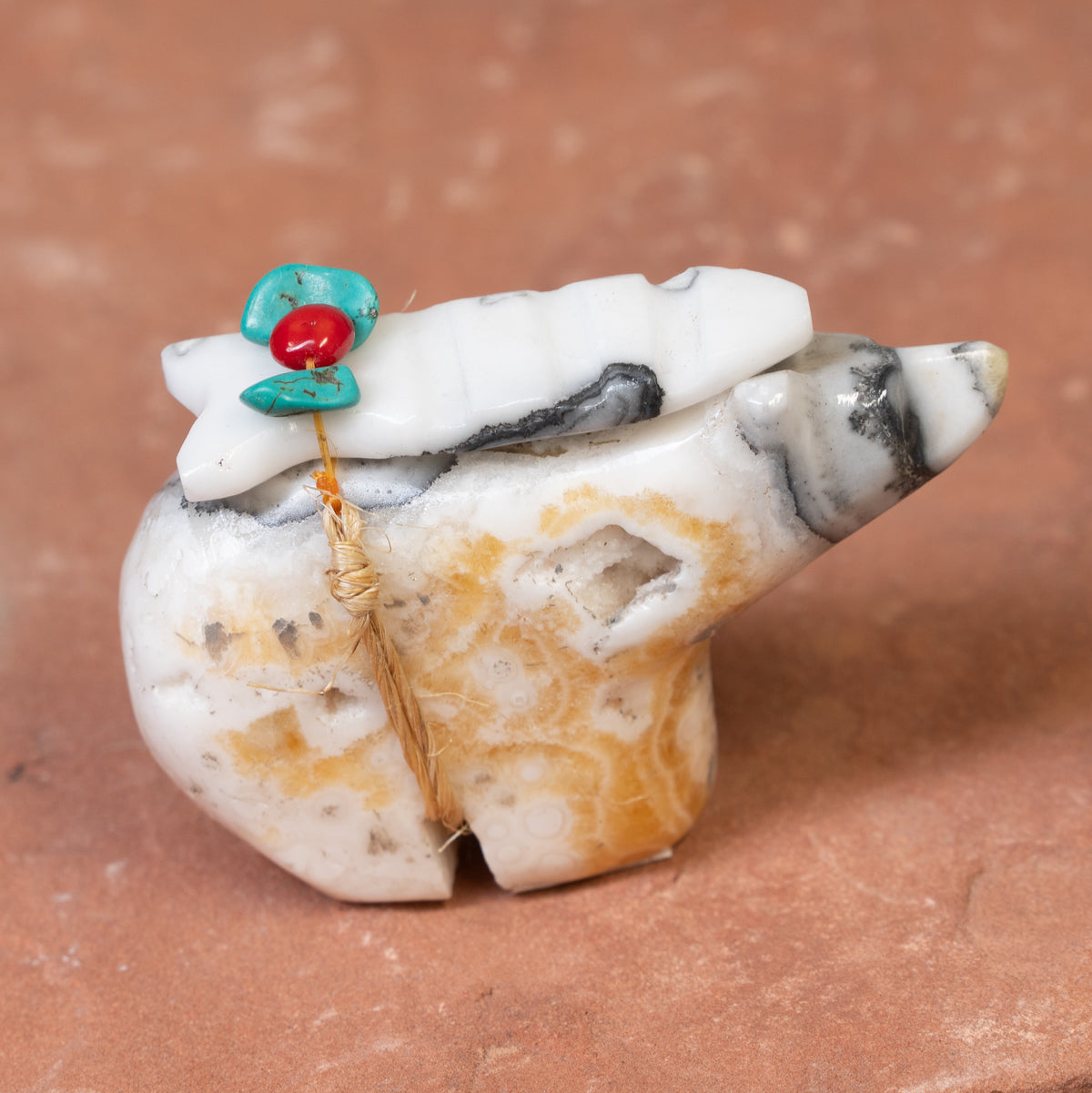 Orange Calcite Bear