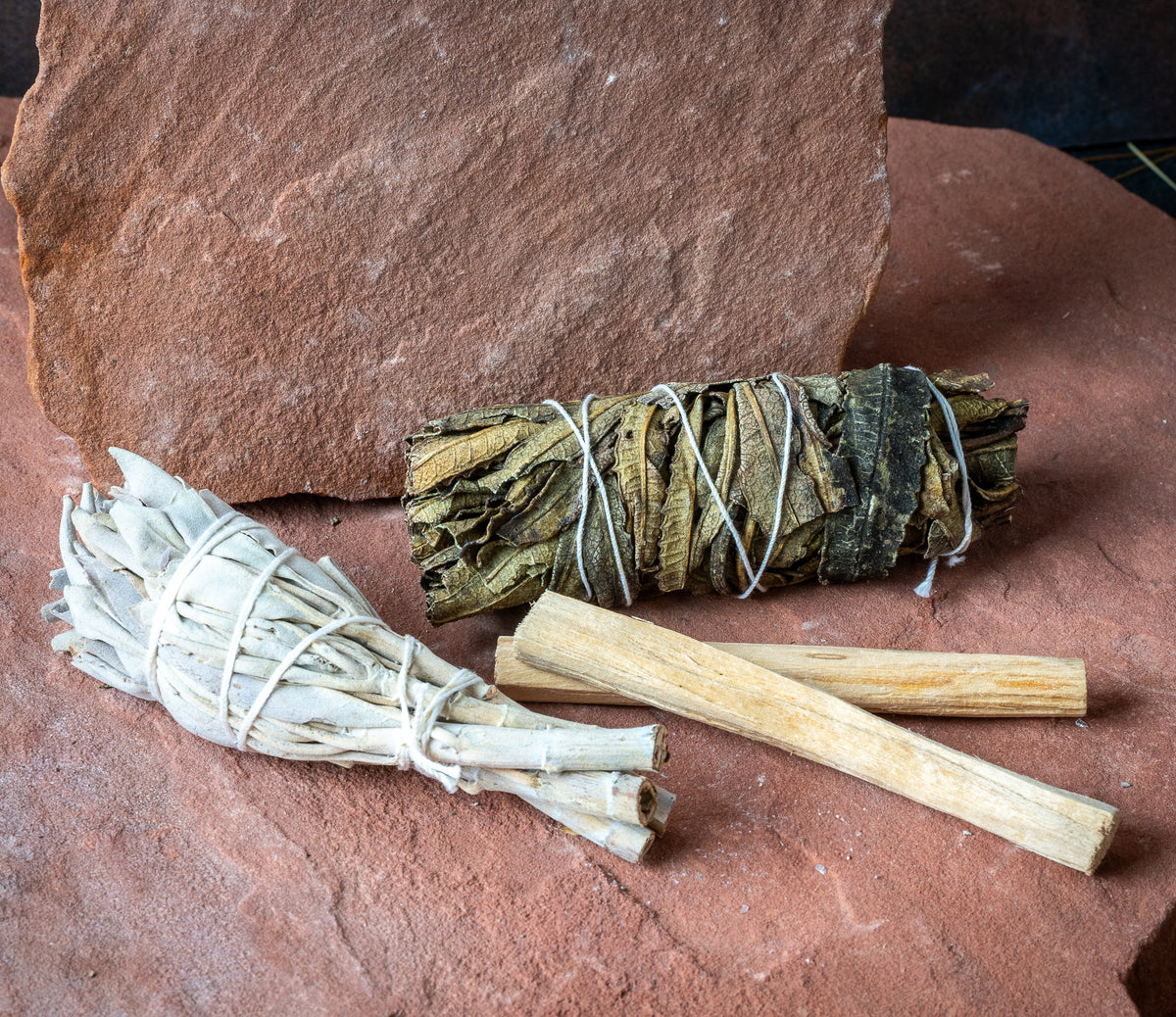 Smudging Trio-White Sage, Palo Santo, & Yerba Santa