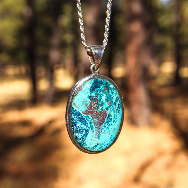 Shattuckite Pendant
