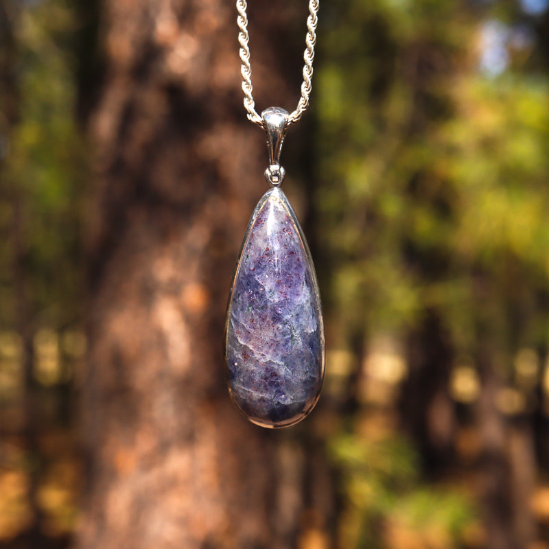 Iolite and Sunstone Pendant