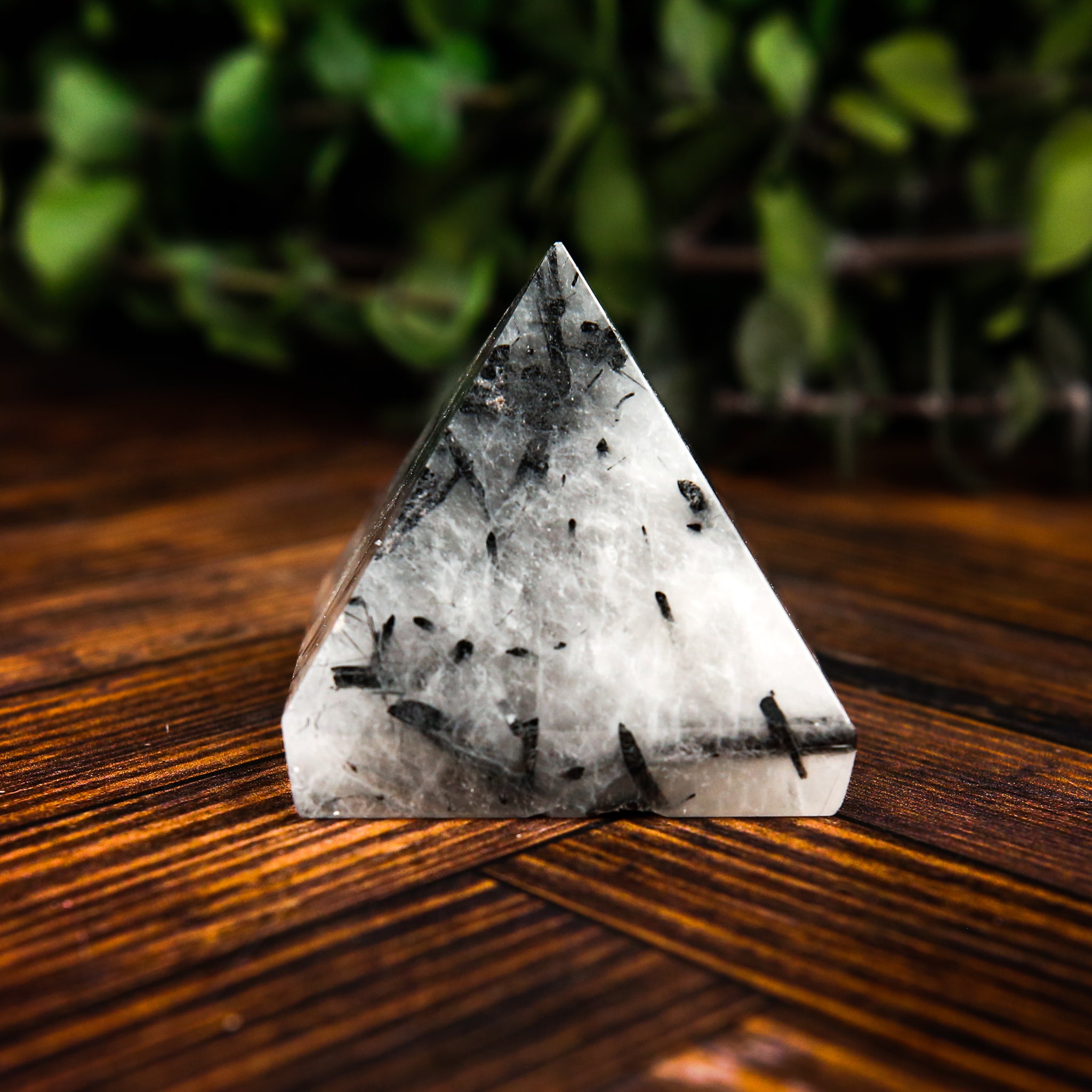Tourmalinated Quartz Pyramid