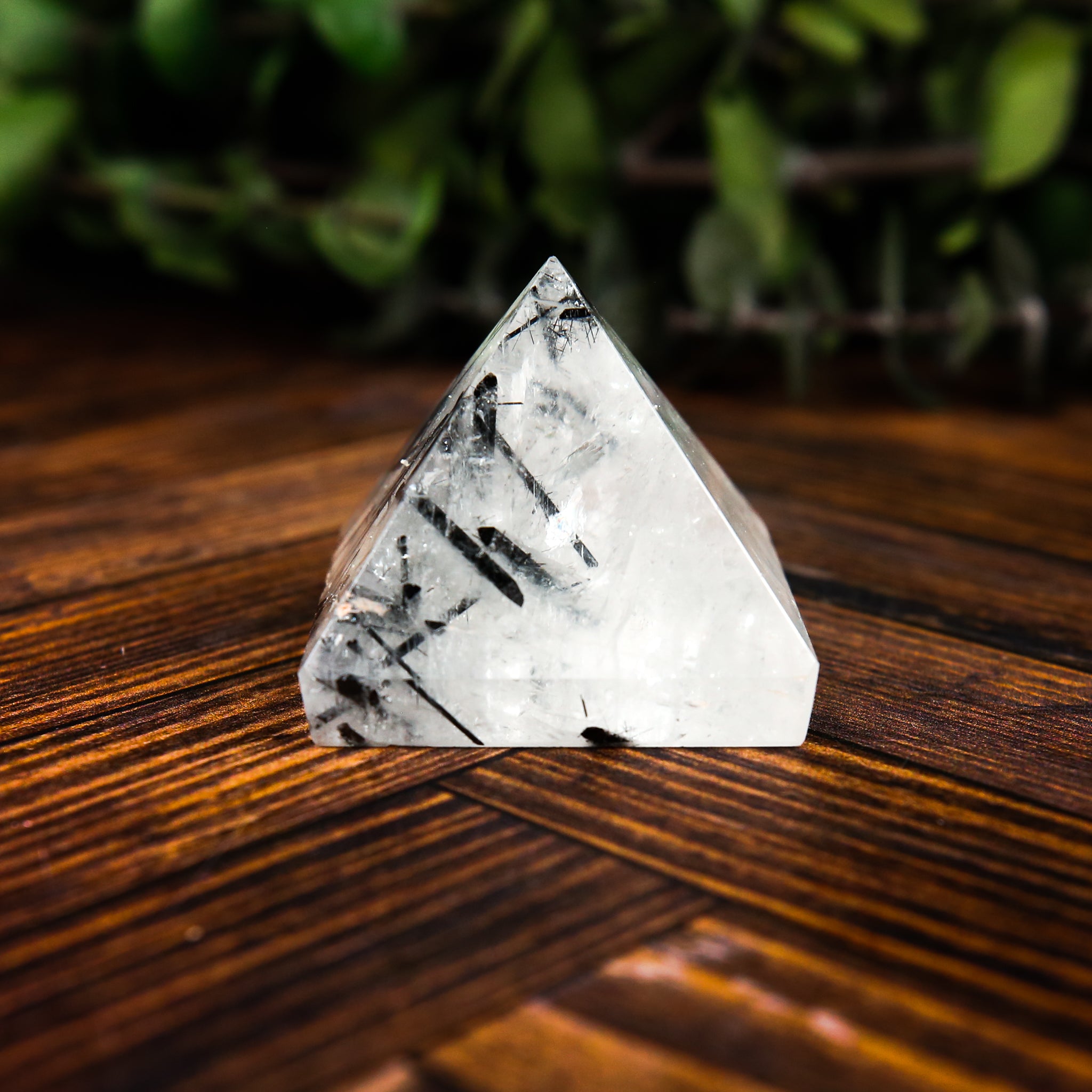 Tourmalinated Quartz Pyramid