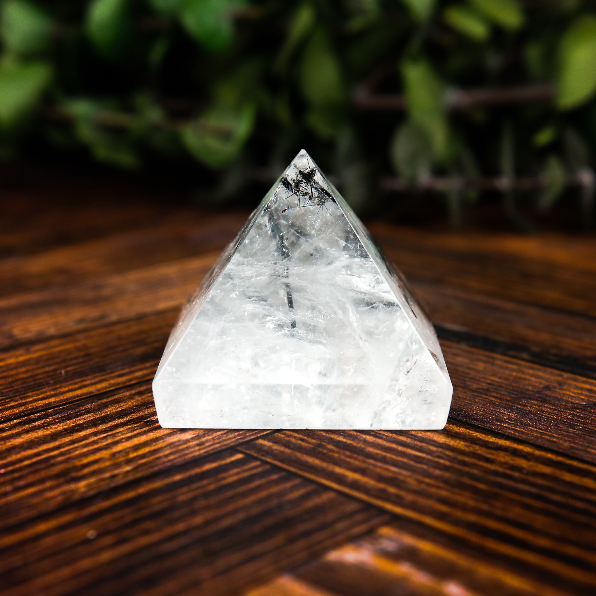 Tourmalinated Quartz Pyramid