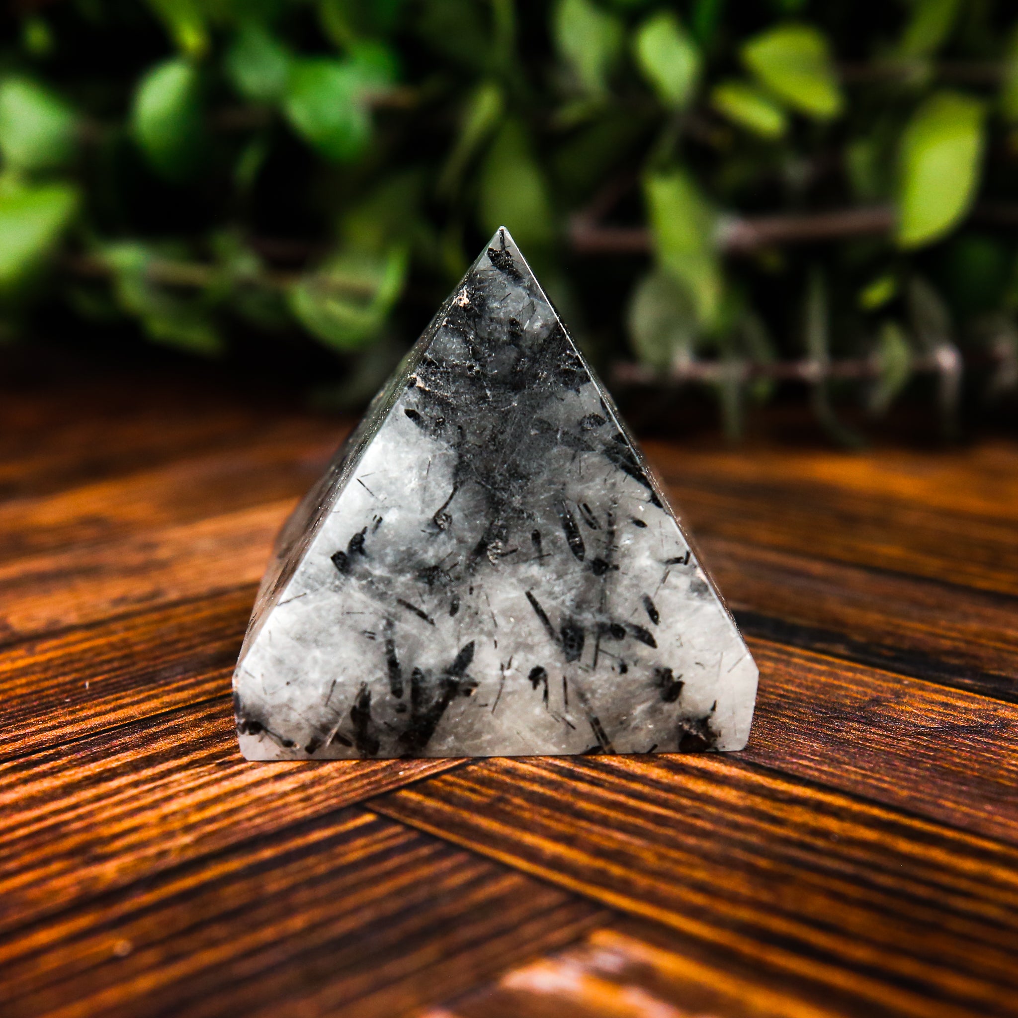 Tourmalinated Quartz Pyramid