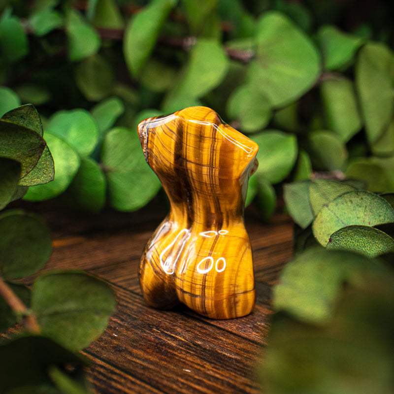Tiger's Eye Goddess Bust