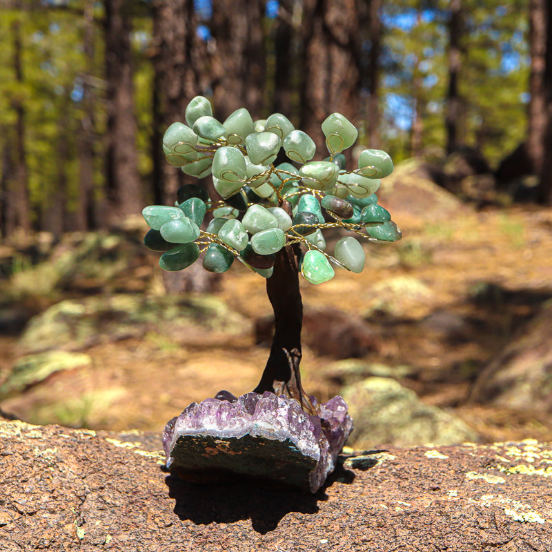 Unique Green Aventurine Crystal Tree