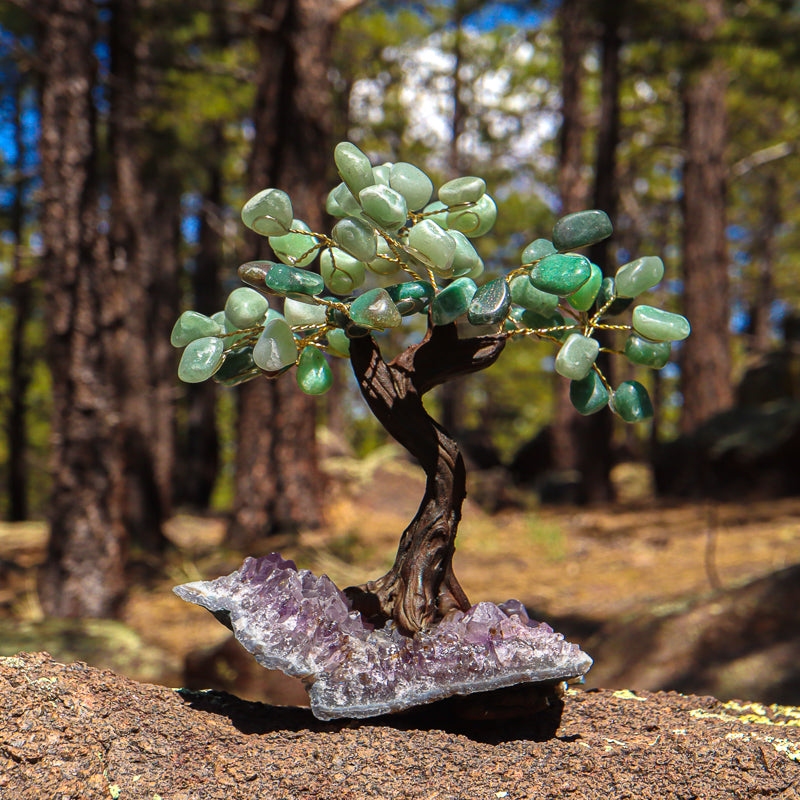 Unique Green Aventurine Crystal Tree
