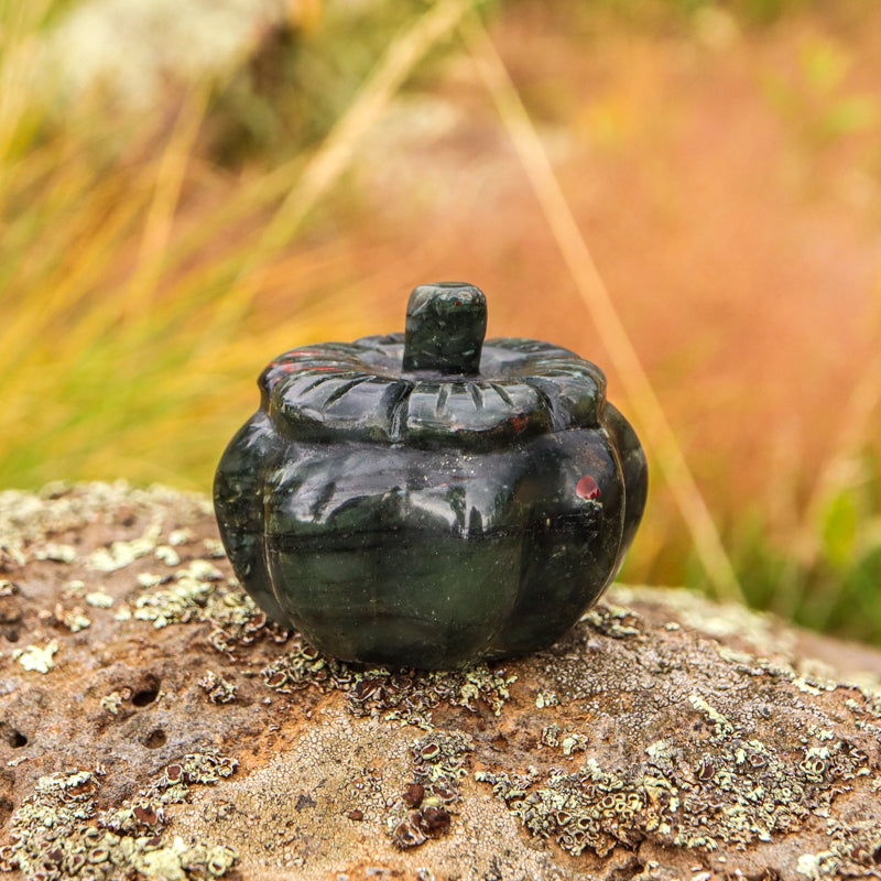 Bloodstone Carved Pumpkin