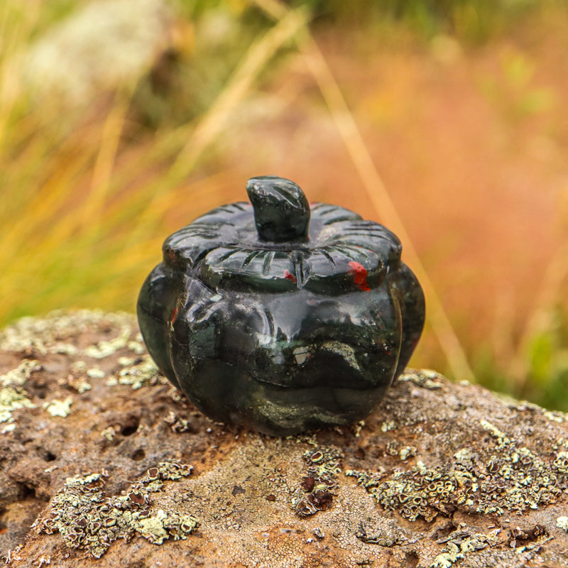 Bloodstone Carved Pumpkin