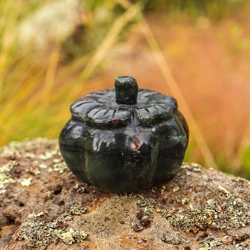 Bloodstone Carved Pumpkin