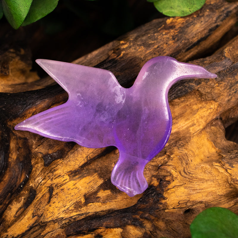 Fluorite Carved Hummingbird