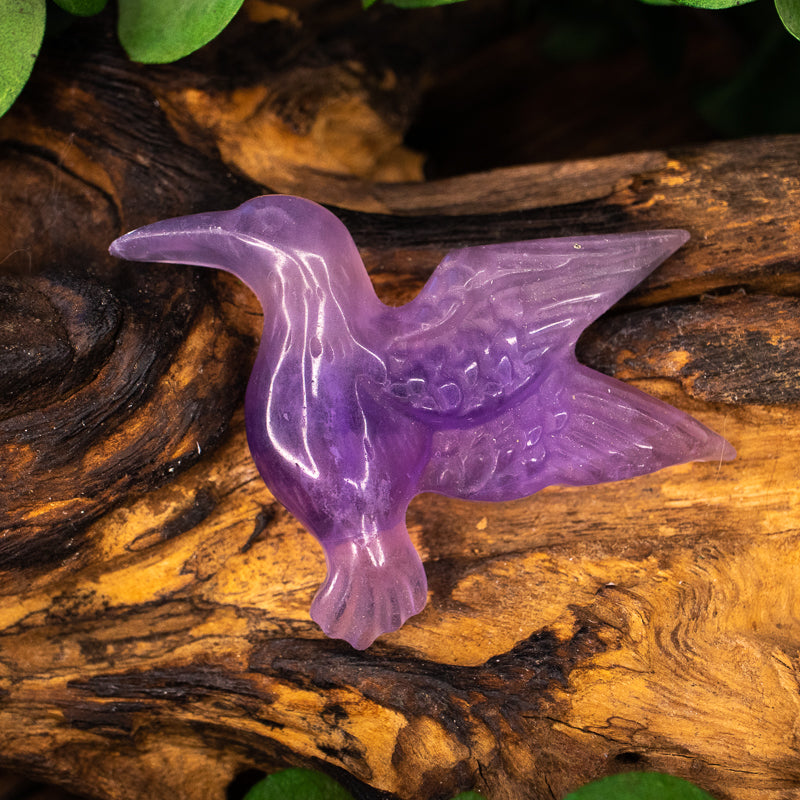 Fluorite Carved Hummingbird