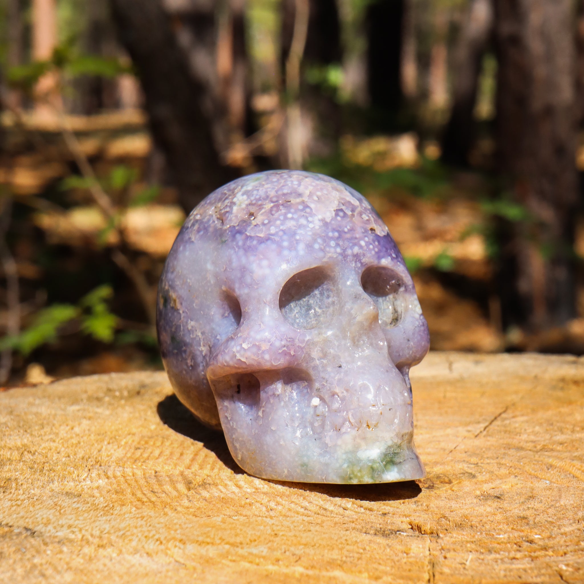 Grape Agate Skull