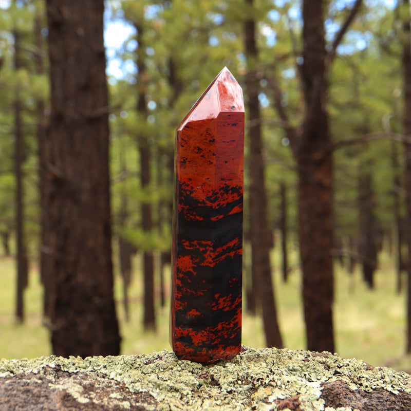 Mahogany Obsidian Point