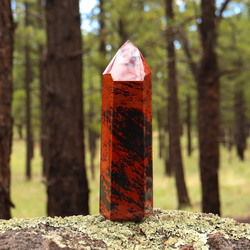 Mahogany Obsidian Point