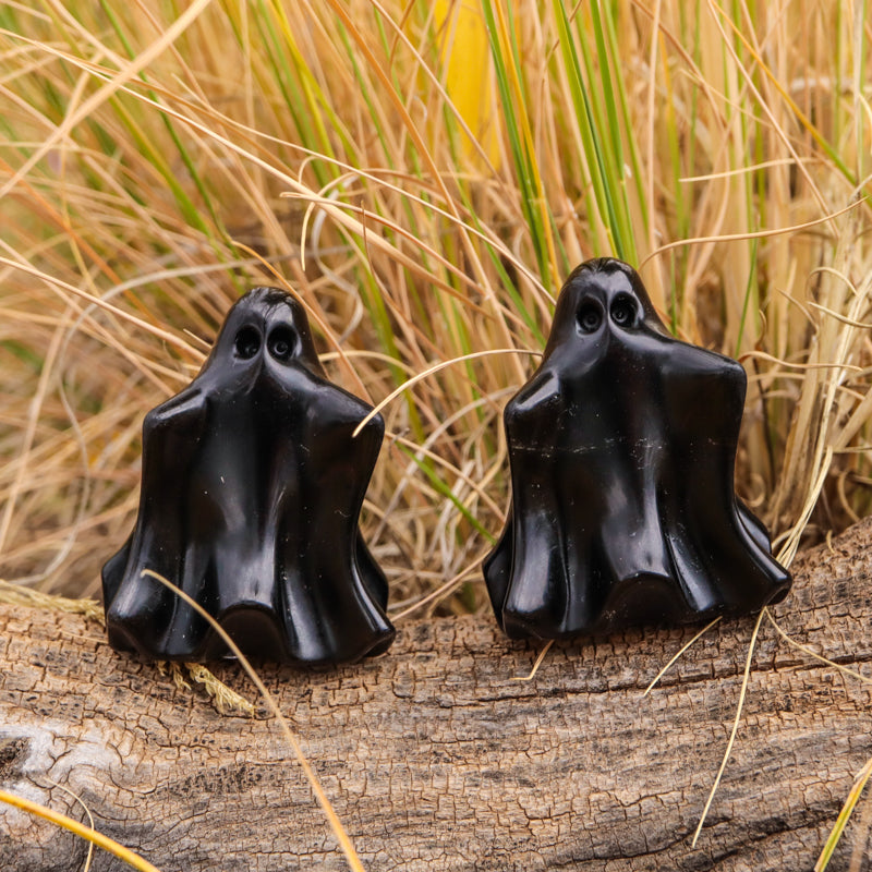 Obsidian Carved Ghost