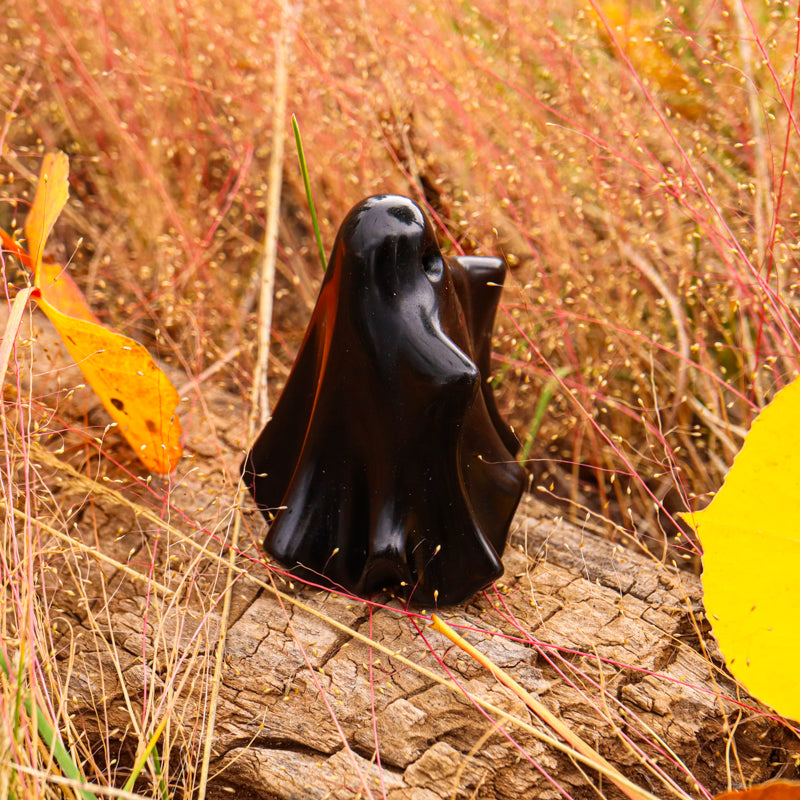 Obsidian Carved Ghost