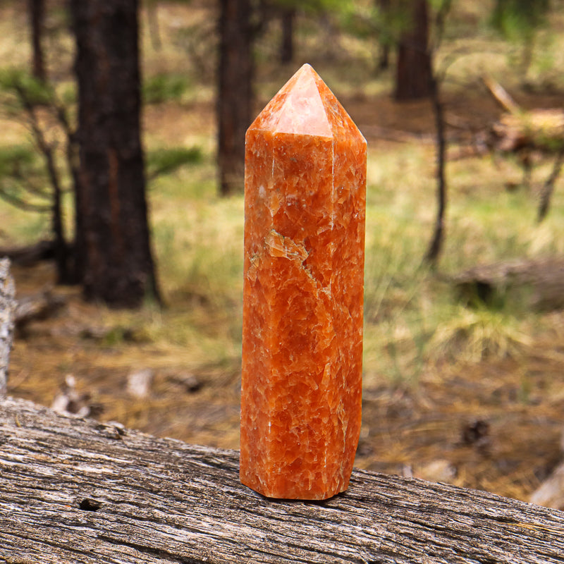 Orange Calcite Point