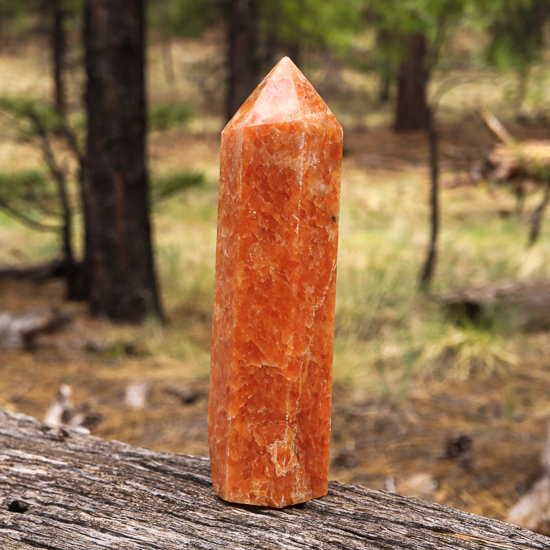 Orange Calcite Point