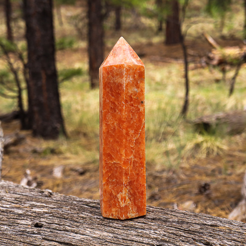 Orange Calcite Point