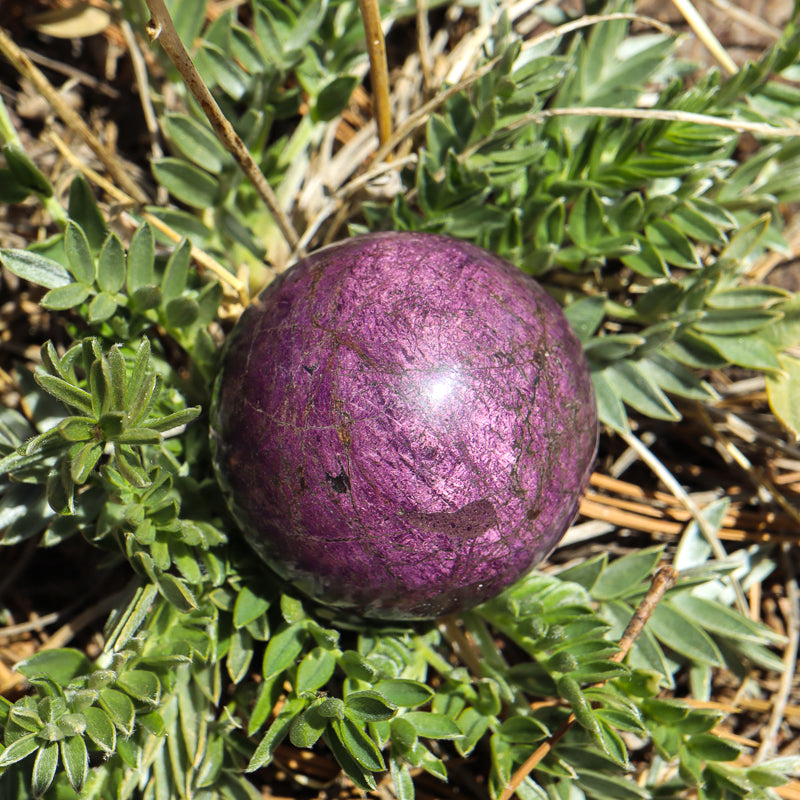 Purpurite Crystal Sphere
