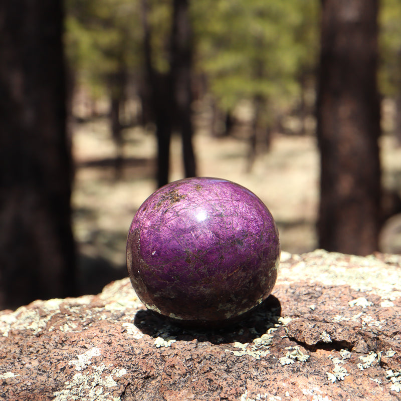 Purpurite Crystal Sphere