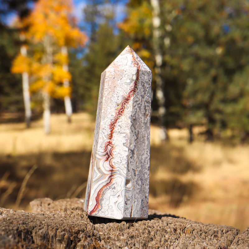 Red Crazy Lace Agate Point