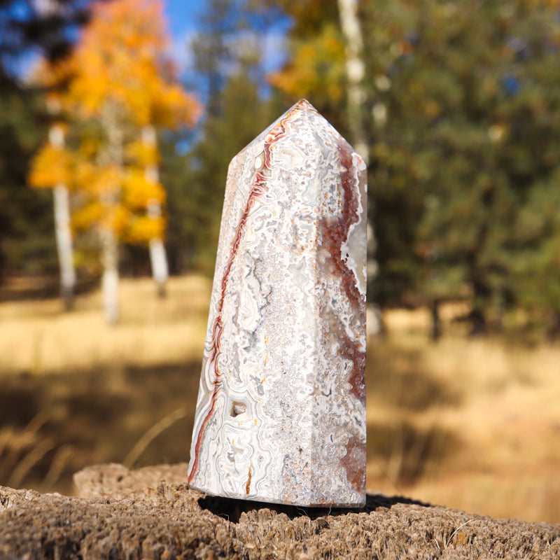 Red Crazy Lace Agate Point