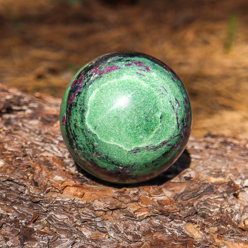 Ruby Zoisite Sphere