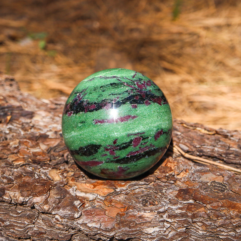 Ruby Zoisite Sphere