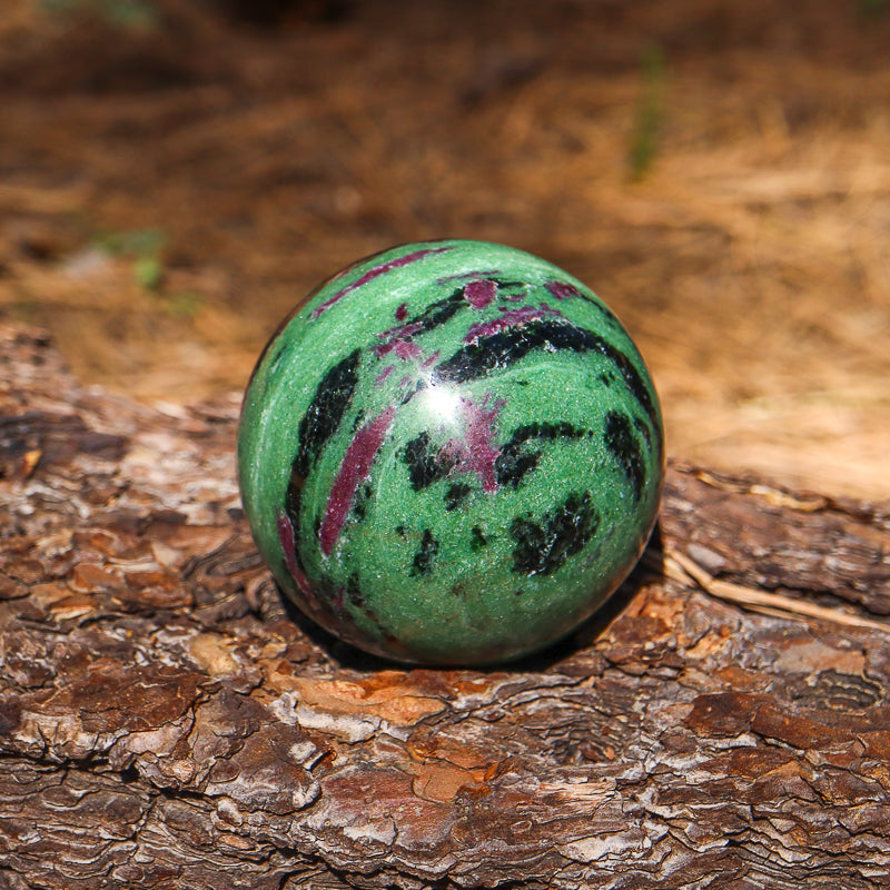 Ruby Zoisite Sphere
