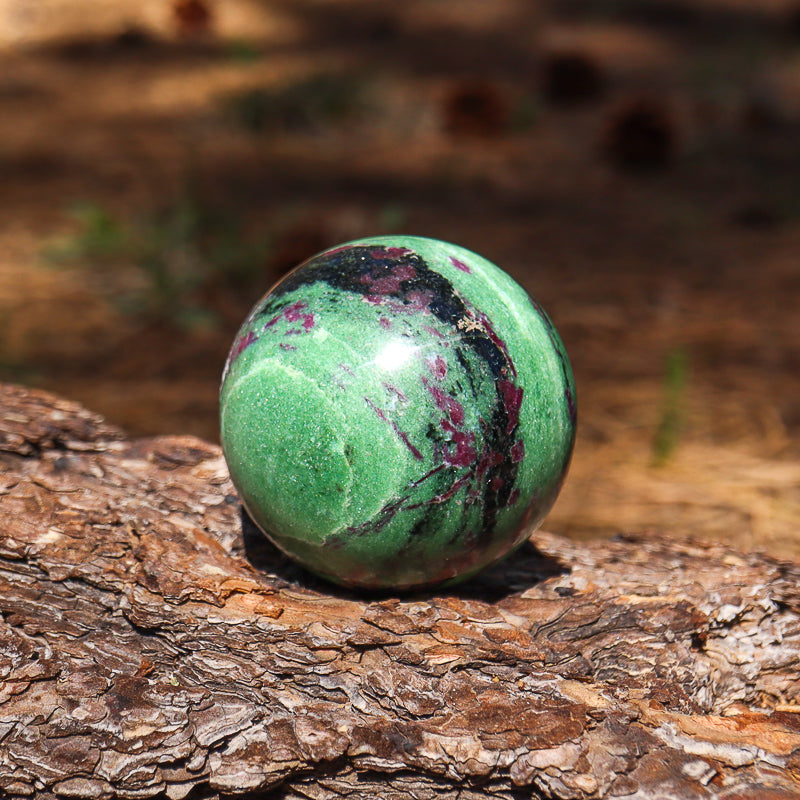 Ruby Zoisite Sphere