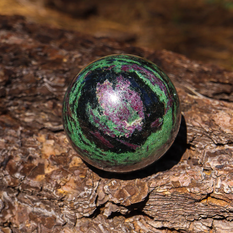 Ruby Zoisite Sphere