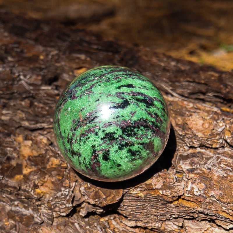 Ruby Zoisite Sphere