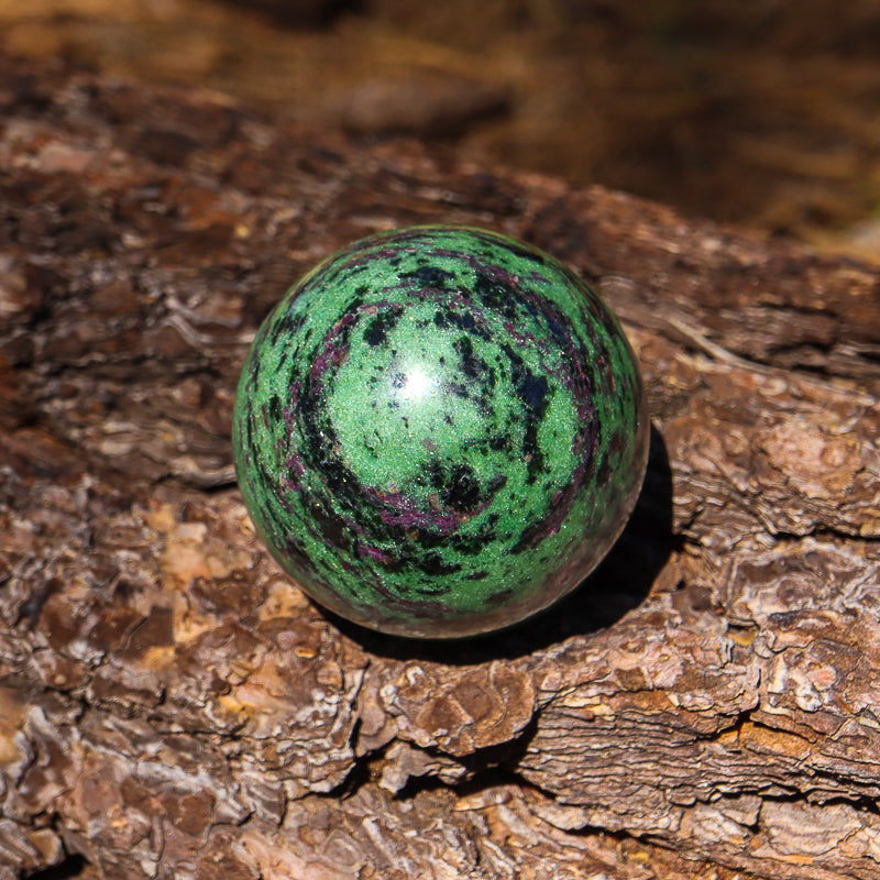 Ruby Zoisite Sphere