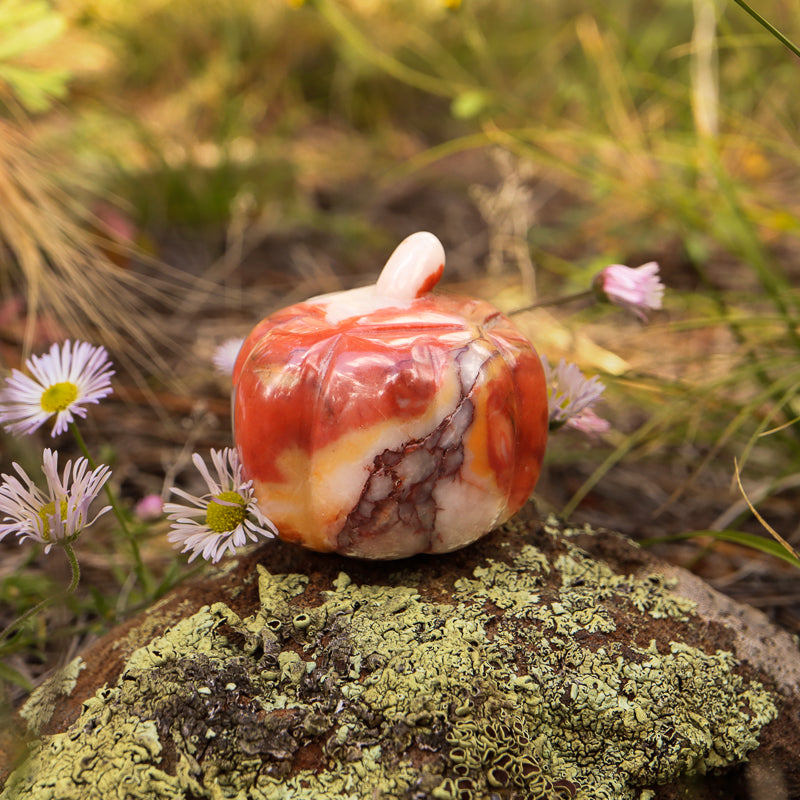 Agate Carved Pumpkin