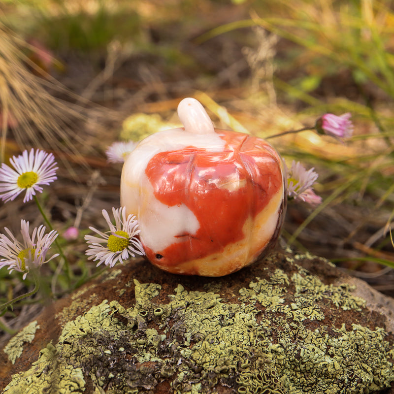 Agate Carved Pumpkin