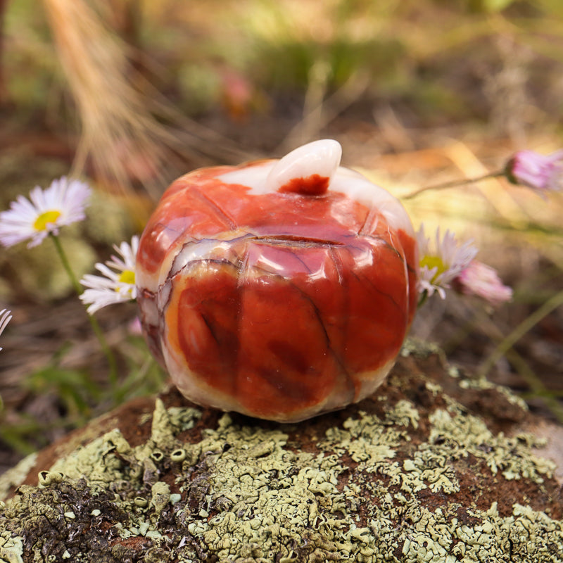 Agate Carved Pumpkin